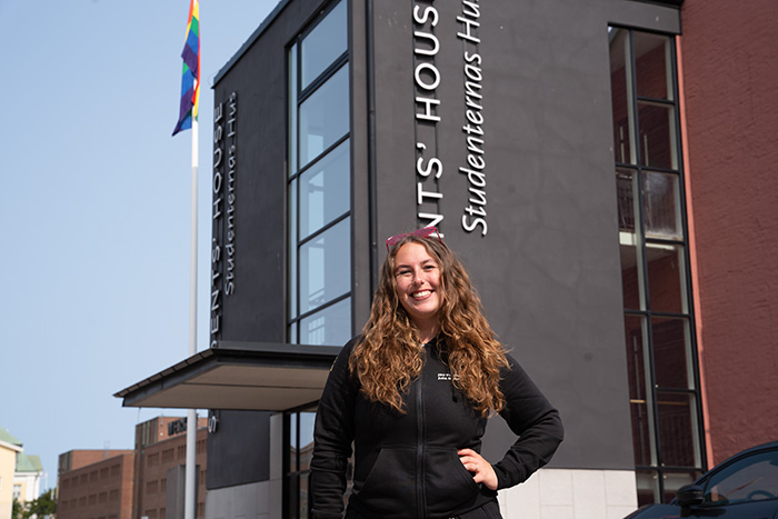 Julia De Geus, ordförande Jönköpings studentkår.