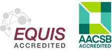 EQUIS and AACSB accreditation logotypes