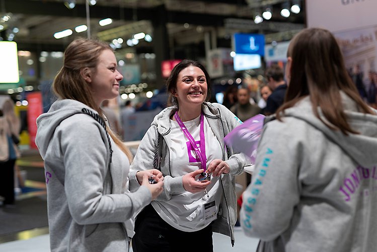Studentambassadörer på mässa